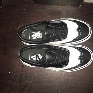 Vans Era Tuxedo Black White Leather Shoe